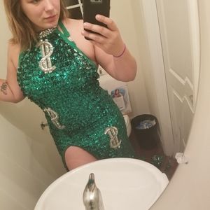 Burlesque Money Costume sequin